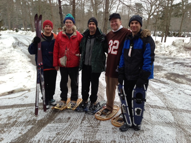 Skiing and snowshoeing around our campus